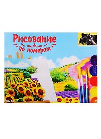 Набор для раскрашивания по номерам ТМ Рыжий Кот Холст Пантера 30х40см Х-9108