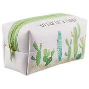 Косметичка на молнии You look (Кактусы) (16х8) (ПВХ бокс)