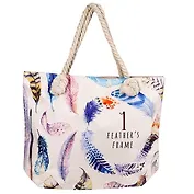 Сумка пляжная Красочные перья СП-5290