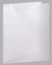 Папка 20ф B4 "Transparent" пластик, серая 