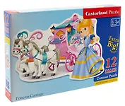 Пазл MAXI. Карета принцессы. 12 элементов. 47х33см. -Польша: Castor, (Castorland Puzzle). 718 303829