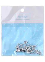 Бейл с подвеской металл для творчества "Ключик ажурный"