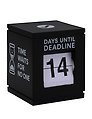 Вечный календарь "Deadline", черный