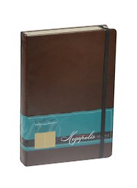 Ежедневник недат. А5 160л "MEGAPOLIS VELVET" коричневый, на резинке, иск.кожа, тонир.блок, карман, ляссе, Bruno Visconti
