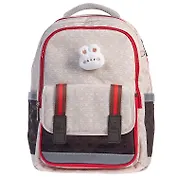 Рюкзак "STYLE beige" 2отд., 40*29*14см, полиэстер, светоотраж.эл-ты, 3 кармана