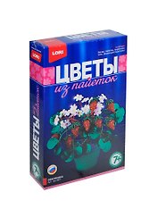 LORI Цв-007 Цветы из пайеток Земляника (набор д/творчества) (7+) (коробка)