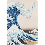 Записная книжка А7 30л кл. "Хокусай. Большая волна" сшивка, тонир.блок