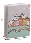 Тетрадь на кольцах «Город мечты. Графика» 100 листов в клетку, А5, сменный блок - Unnika - 2