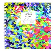 Скетчбук 195*195 80л "Пуантилизм" белый офсет 100г/м2, тв.подложка