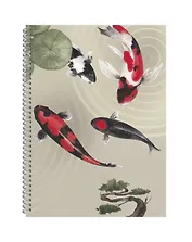 Тетрадь в клетку Listoff, "Японские рыбы", А4, 120 листов