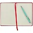 Записная книжка А6 80л "Soft Touch. Пламенный красный" иск.кожа, инт.обл., лин., тчк., нелин., ляссе, инд.уп. - 2