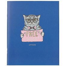 Тетрадь общая «Blue. Free hugst», 48 листов в клетку, А5 - Paper Art
