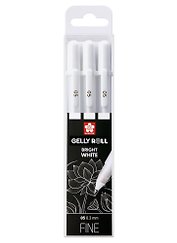 Ручки гелевые белые 03шт "Gelly Roll" 0.5мм