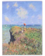 Тетрадь в клетку "Моне Прогулка по скалам", 80 листов