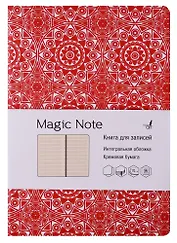 Книга для записей А5 96л лин. "Magic Note. Оранжевый" иск.кожа, интегр.обл., термотиснение, тонир.блок, ляссе, инд.уп.