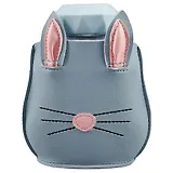 Бутылка в чехле кожзам с молнией Мордочка кролика (стекло) (300 мл) (12-07599-YJ29-3)