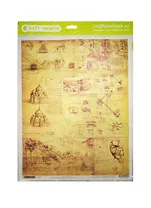 Рисовая бумага для декупажа Craft Premier Леонардо (CP09569) (А3) (25г/м)