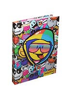 Записная книжка А6 80л кл. "Smiley" 7Бц, глянц. ламинат, Proff
