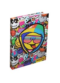 Записная книжка А6 80л кл. "Smiley" 7Бц, глянц. ламинат, Proff