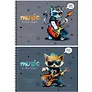 Тетрадь для нот «Musical cats» 24 листа, А5, спираль - BG