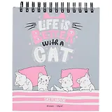 Скетчбук А6 40л "Игривые котята" 120г/м2, тв.обложка, спираль