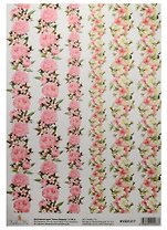 Декупажная карта Пионы (бордюр) 21*30см