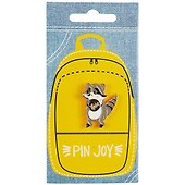 Значок «Енотик с печеньем», металл, Pin Joy - 0
