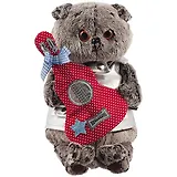 Мягкая игрушка Басик в жилете с гитарой (25 см) (Ks25-104)