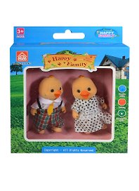 Игровой набор Фигурки животных Семья уточек (012-04C) (2шт) (Happy Family) (3+) (коробка)