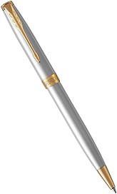 Ручка подарочная шариковая чёрная, Sonnet Stainless Steel GT, Parker