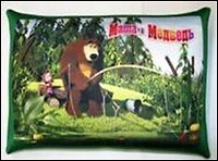 Подушка декоративная антистресс Маша и Медведь (2589/ЗЛ-2) (40 см)