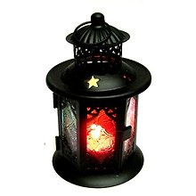 Подсвечник Фонарь (K100) (17см) (металл)