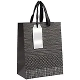 Пакет А5 23*18*10 Geometry Black нейтр., бум.мат.ламинат