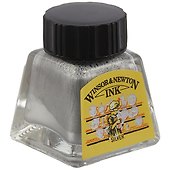 Тушь художественная серебряная, 14 мл, Winsor&Newton - 0