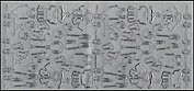 Контурные наклейки Детская одежда (1.4001) (лист) (серебро) (10х23см)