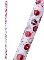 Бумага упаковочная 70*100см "Новогодние шары" мел., НГ, инд.уп.