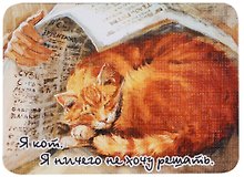 Магнит Я кот. Я ничего не хочу решать
