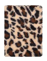 Книга для записей А5 80л лин. "Лео" с мехом, ассорти