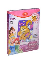 Набор для росписи по холсту Рапунцель (Disney Принцесса) (53691) (24х18см) (Делай с мамой) (7+) (коробка)