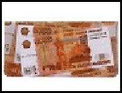 Пенал с зажимом "5000 рублей" 12*20см пластик 491608
