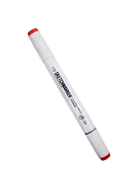 Маркер двухсторонний Оранжево-красный, спирт.основа, цв.O21, Sketchmarker