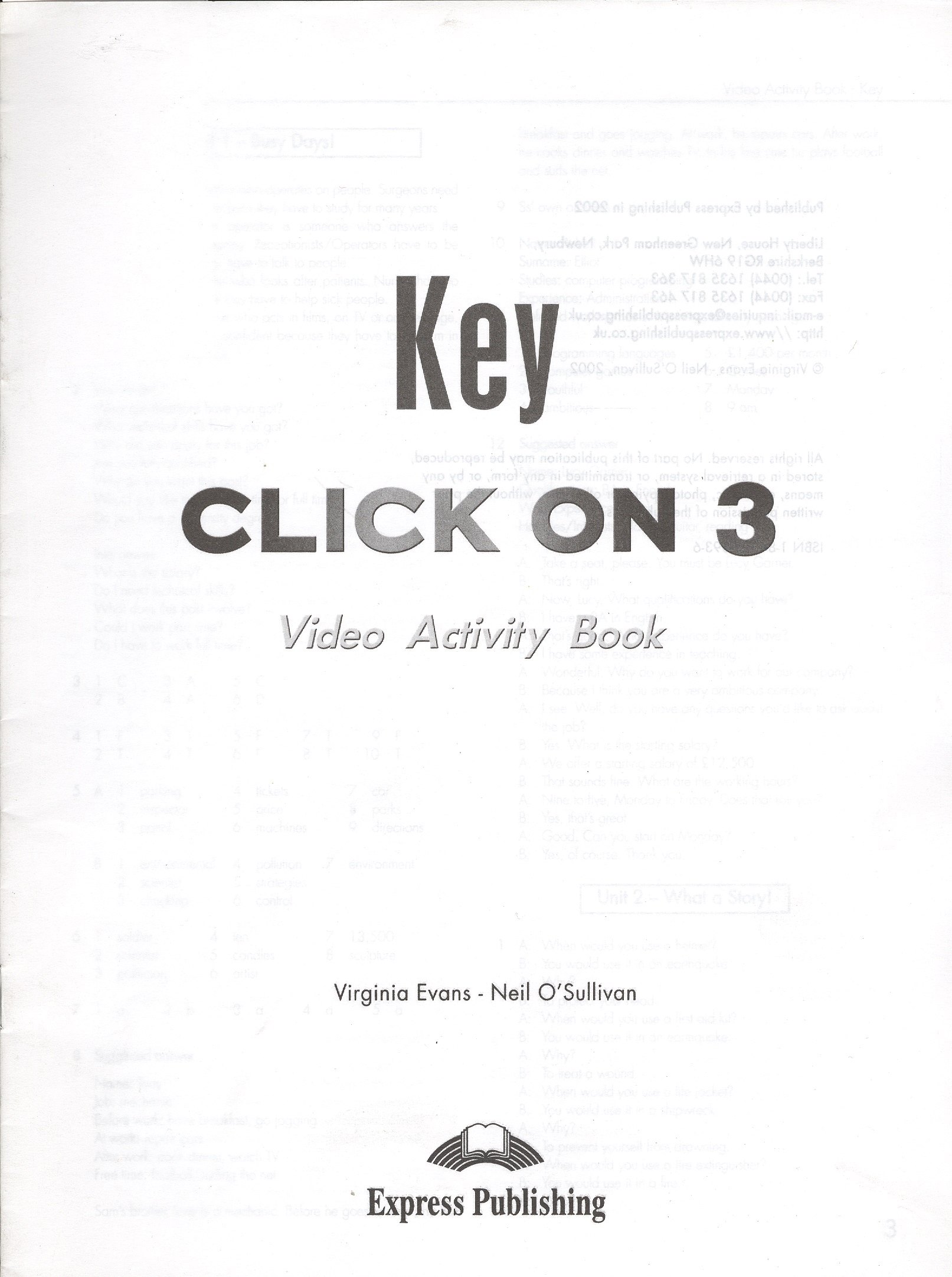 

Click On 3. DVD Activity Book Key