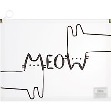 Папка на молнии А4 «Котики meow», с расширением