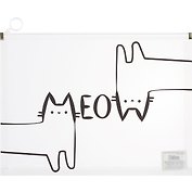 Папка на молнии «Котики meow», А4