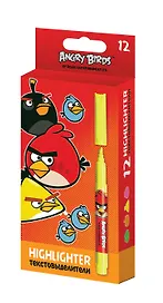 Текстовыделитель "ANGRY BIRDS" розовый, 2-5мм, Angry Birds