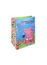 Пакет подарочный бумажный А5 18*23*10 "Пеппа на каникулах", дет., Росмэн