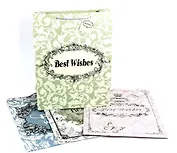 Пакет подарочный бумажный А3 "Best wishes"