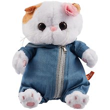 Мягкая игрушка Ли-Ли BABY в джинсовом комбинезоне (20 см) (LB-075)