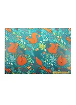 Альбом для рисования Unnika, "Белочки (орнамент)", А4, 20 листов, на евроспирали