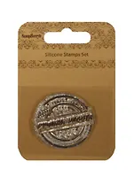 Прозрачный штамп Ручная работа (SCB0810021) (5х5см) (упаковка)